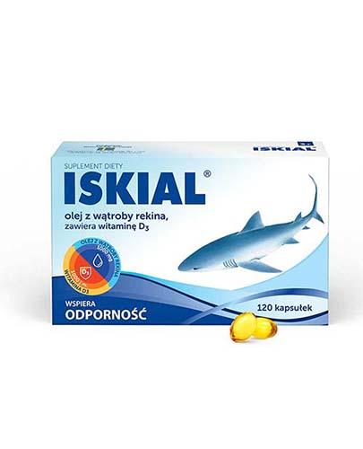 zdjęcie produktu Iskial olej z wątroby rekina 120 kapsułek