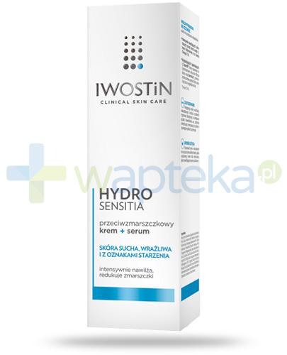 podgląd produktu Iwostin Hydro Sensitia krem serum przeciwzmarszczkowe do skóry suchej wrażliwej i z oznakami starzenia 40 ml