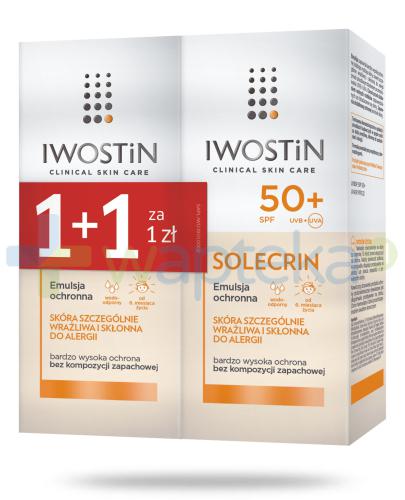 podgląd produktu Iwostin Solecrin emulsja ochronna SPF50+ 2x 100 ml [DWUPAK]