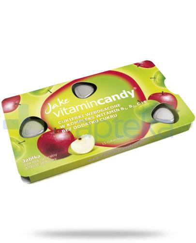 podgląd produktu Jake VitaminCandy cukierki bez cukru smak jabłka 15 pastylek