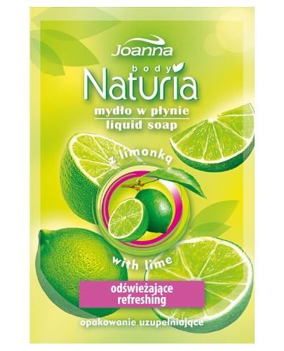 podgląd produktu Joanna Naturia mydło w płynie Limonka zapas 300 ml