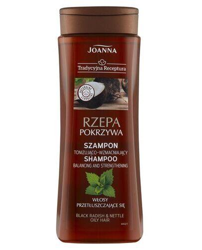 zdjęcie produktu Joanna Tradycyjna Receptura Rzepa pokrzywa szampon tonizująco-wzmacniający do włosów przetłuszczających się 300 ml