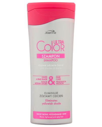 podgląd produktu Joanna Ultra Color różowe odcienie blond szampon do włosów 200 ml