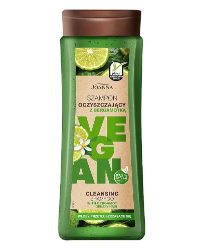 podgląd produktu Joanna Vegan szampon oczyszczający z bergamotką 300 ml