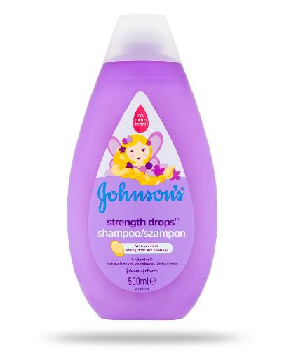 zdjęcie produktu Johnsons Baby Strenght Drops szampon do włosów z witaminą E 500 ml