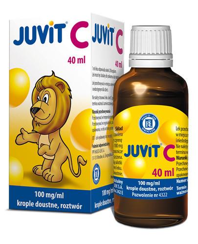 podgląd produktu Juvit C krople doustne z witaminą C dla dzieci od 28 dnia życia 40 ml
