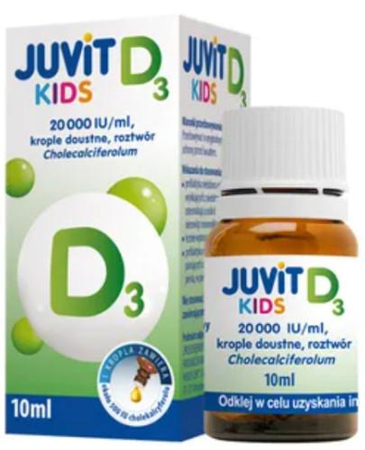 zdjęcie produktu Juvit Kids D3 20000 IU/ml krople 10 ml