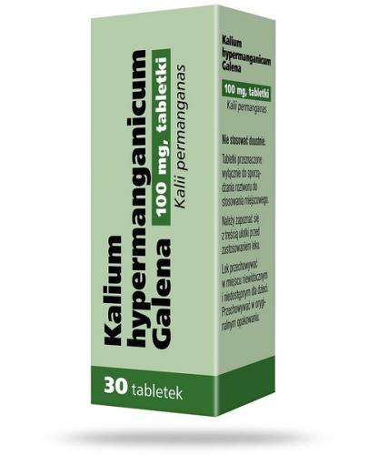 zdjęcie produktu Kalium hypermanganicum Galena 100 mg 30 tabletek