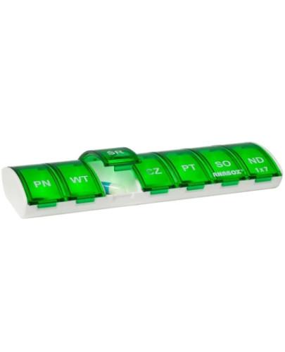 podgląd produktu Kasetka na leki ANABOX 1 x 7 zielona 7 dniowa 1 sztuka