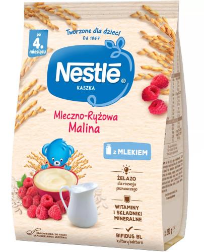 podgląd produktu Kaszka mleczno-ryżowa Nestlé malina po 4 miesiącu 230 g
