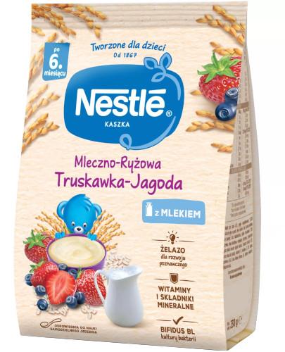 podgląd produktu Kaszka mleczno-ryżowa Nestlé truskawka jagoda po 6 miesiącu 230 g