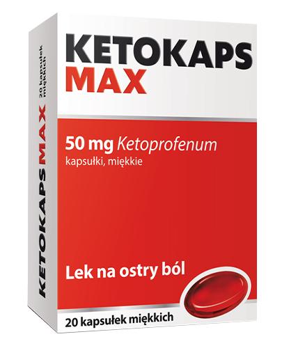 podgląd produktu Ketokaps Max 50 mg 20 kapsułek
