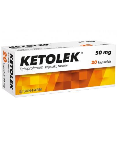 podgląd produktu Ketolek 50 mg 20 kapsułek twardych