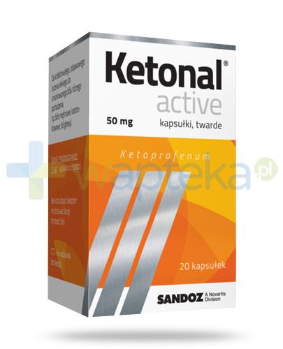 podgląd produktu Ketonal Active 50mg 20 kapsułek