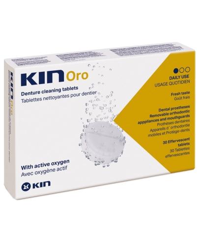 podgląd produktu Kin Oro tabletki czyszczące do protez 30 sztuk