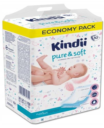podgląd produktu Kindii pure&soft podkłady dla niemowląt 60 cm x 40 cm 30 sztuk