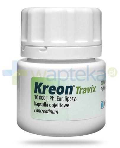 podgląd produktu Kreon Travix 10000j. 50 kapsułek