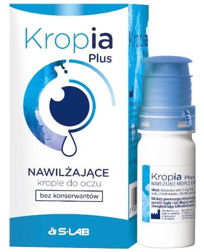 podgląd produktu Kropia Plus nawilżające krople do oczu 10 ml