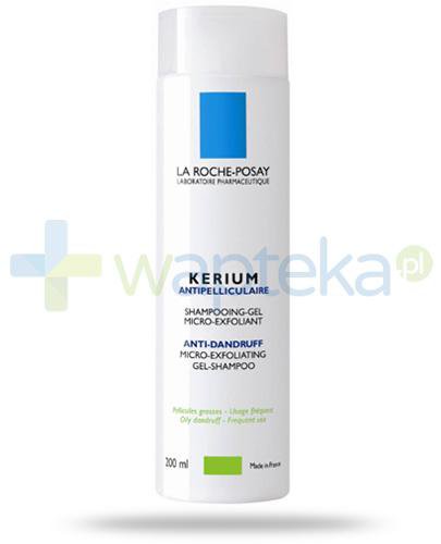 podgląd produktu La Roche Posay Kerium szampon żel na łupież tłusty z LHA o działaniu mikrozłoszczającym 200 ml