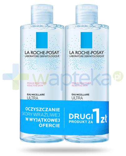 podgląd produktu La Roche Posay Ultra płyn micelarny do skóry bardzo wrażliwej i reaktywnej 2x 400 ml [DWUPAK]