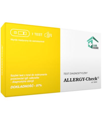 zdjęcie produktu LabHome Allergy-Check szybki test do wykrywania przeciwciał IgE 1 test
