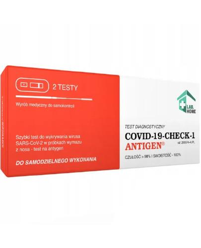 zdjęcie produktu LabHome Covid-19-check-1 Antigen test diagnostyczny 2 sztuki
