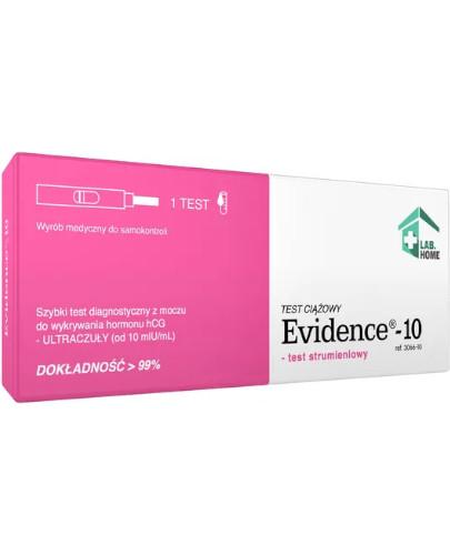 podgląd produktu LabHome EVIDENCE-10 Ultraczuły test ciążowy 1 sztuka