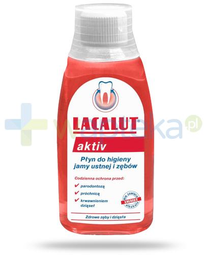 podgląd produktu Lacalut Activ płyn do płukania jamy ustnej 300 ml
