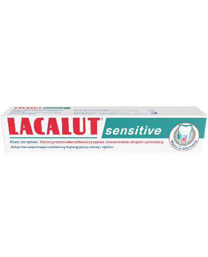 podgląd produktu Lacalut Sensitive pasta do zębów 75 ml
