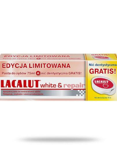 zdjęcie produktu Lacalut White & Repair 75 ml + nić dentystyczna