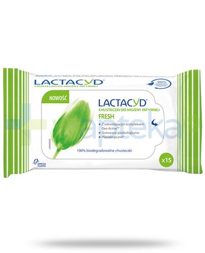 zdjęcie produktu Lactacyd Fresh chusteczki do higieny intymnej 15 sztuk