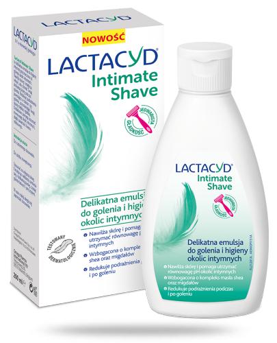 zdjęcie produktu Lactacyd Intimate Shave delikatna emulsja do golenia i higieny okolic intymnych 200 ml