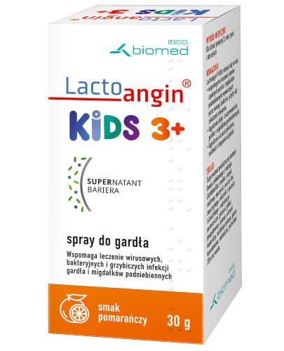 podgląd produktu Lactoangin Kids spray do gardła smak pomarańczowy 30 g