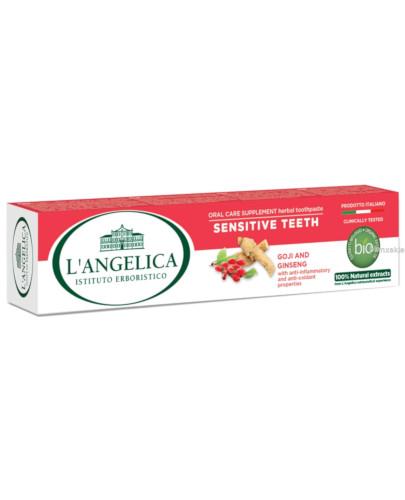 podgląd produktu LAngelica Sensitive Teeth ziołowa pasta do zębów 75 ml