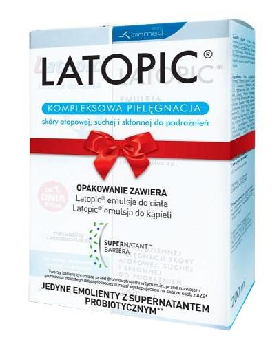 podgląd produktu Latopic emulsja do ciała 200 ml + emulsja do kąpieli 200 ml [ZESTAW]
