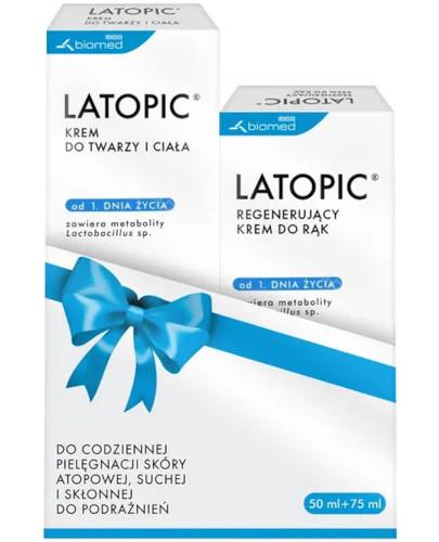 podgląd produktu Latopic krem do twarzy i ciała 75 ml + krem do rąk 50 ml [ZESTAW]