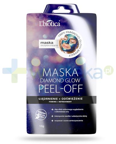 podgląd produktu Lbiotica Peel-Off Diamond Glow maska ujędrniająco odświżająca 12 g