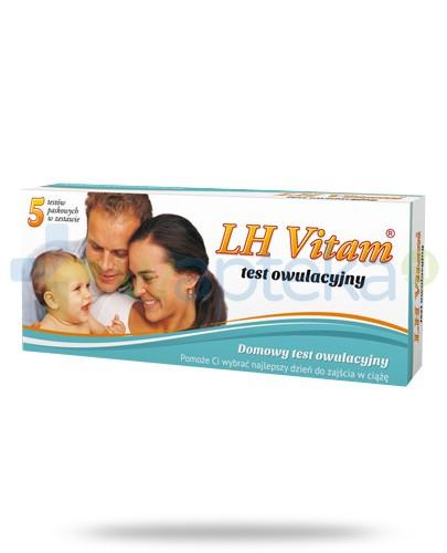 podgląd produktu LH Vitam test paskowy owulacyjny 5 sztuk