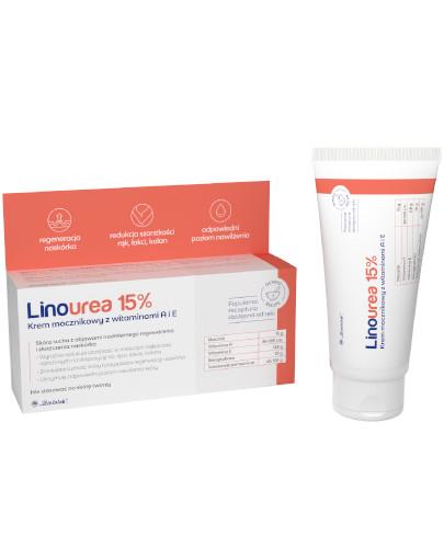 zdjęcie produktu LinoUrea 15% krem mocznikowy z witaminami A i E 50 g