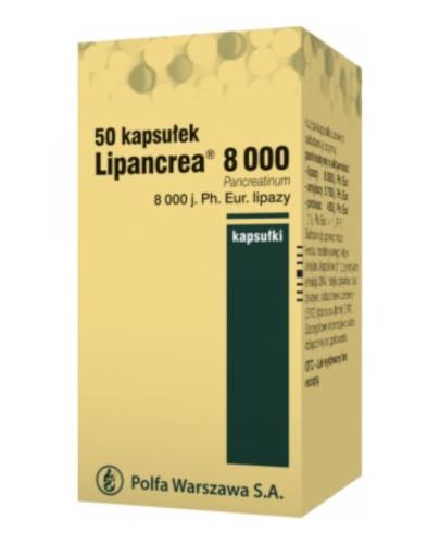 podgląd produktu Lipancrea 8000 kapsułki dojelitowe 50 sztuk