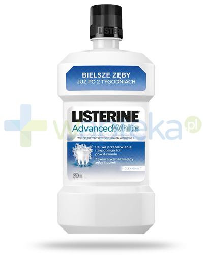 podgląd produktu Listerine Advanced White płyn do płukania jamy ustnej 250 ml