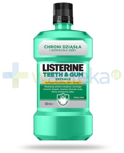 podgląd produktu Listerine Teeth & Gum Defence płyn do płukania jamy ustnej 500 ml