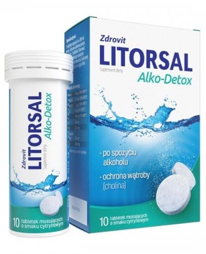 zdjęcie produktu Litorsal Alko-Detox smak cytrynowy 10 tabletek musujących 