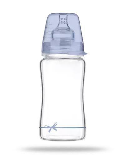 zdjęcie produktu Lovi Diamond Glass Baby Shower 3m+ butelka szklana niebieska 250 ml [74/204boy]