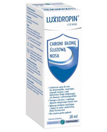 podgląd produktu Luxidropin Aloe Nasal spray do nosa 20 ml