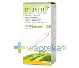 podgląd produktu MASMI Organiczne tampony Regular z aplikatorem 16szt 100% bawełny organicznej