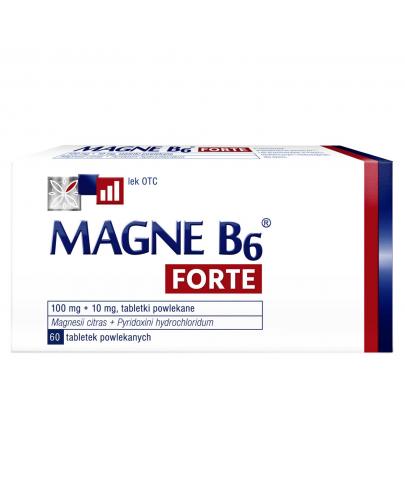 zdjęcie produktu Magne B6 Forte + Witamina B6 na silne niedobory magnezu 60 tabletek