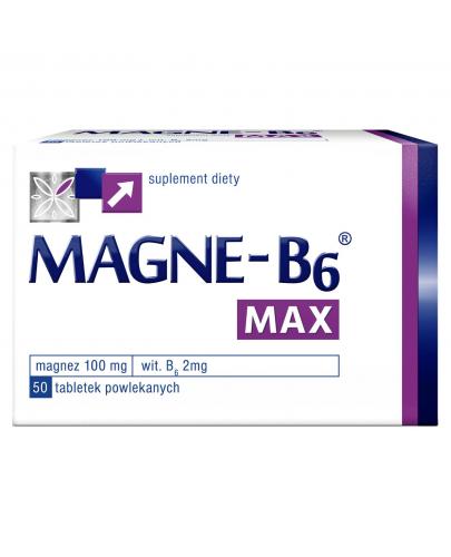 zdjęcie produktu Magne-B6 Max Magnez + Witamina B6 50 tabletek