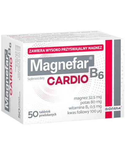 podgląd produktu Magnefar B6 Cardio 50 tabletek