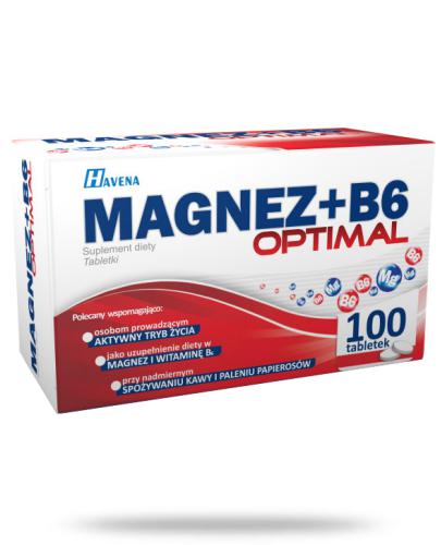 podgląd produktu Magnez + B6 Optimal 100 tabletek
